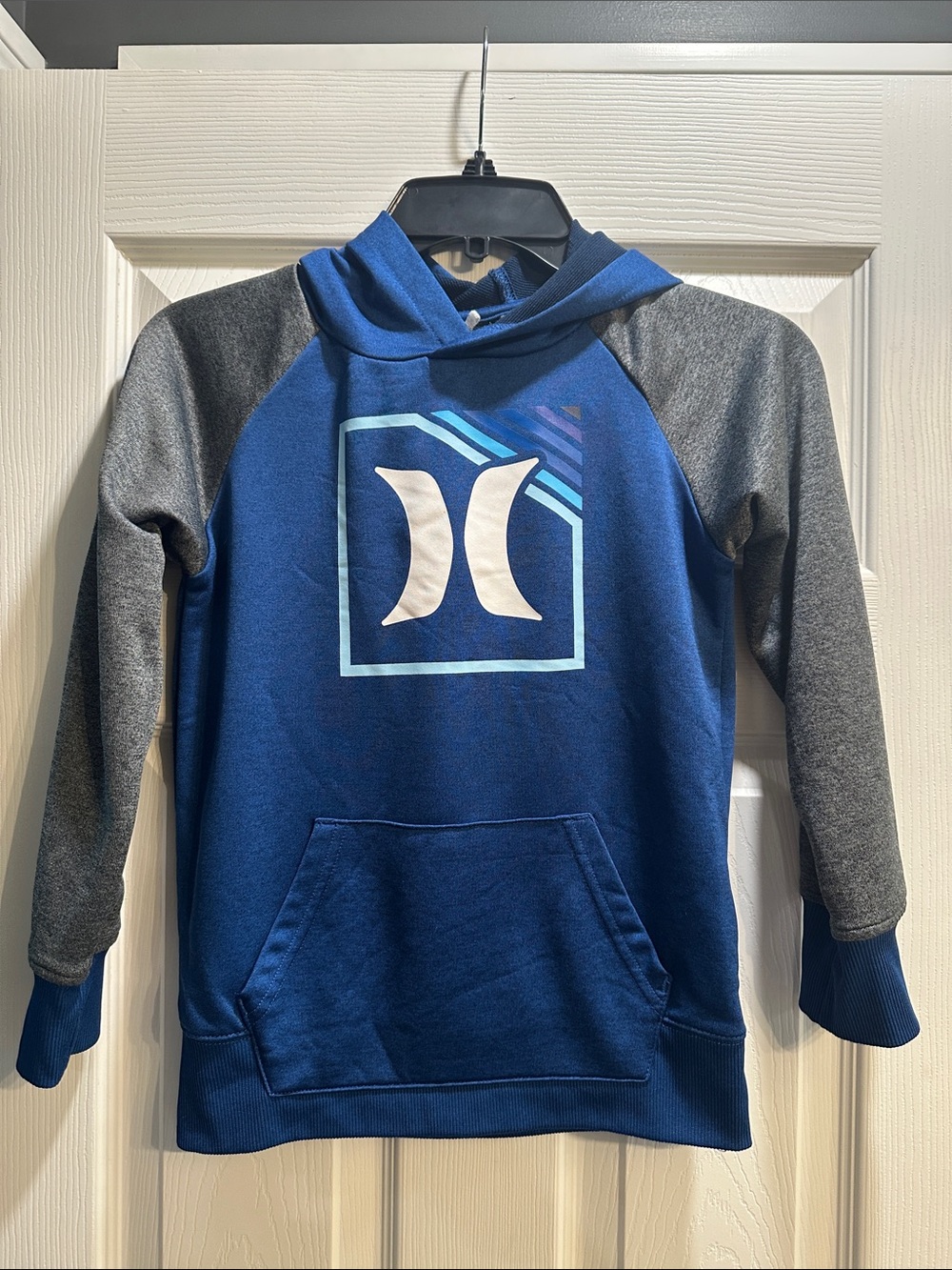 Hurley Navy Pullover Hoodie with Logo
